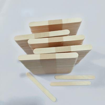 China High Quality Disposable Custom Stocked Wooden Ice Cream Sticks Popsicle Birch Wood for sale