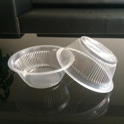 China Minimalist Disposable Plastic Serving Rolls Clear Food Containers For Cold Salads Snacks Sides for sale