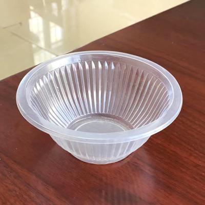 China Round Minimalist Custom Clear Disposable Fruit Salad Food Packaging Plastic Bowl for sale