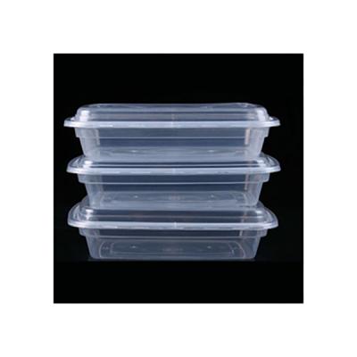 China Food Grade 650ml Disposable Rectangular Bowl Custom Printing Food Packing Box for sale