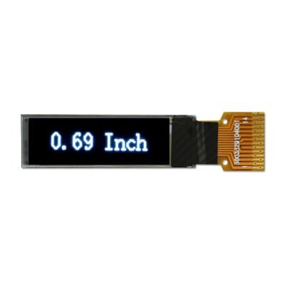 China 0.69 inch slim i2c oled micro lcd module 96x16 Oled display spi white ssd1306 oled screen 0.69 inch for sale