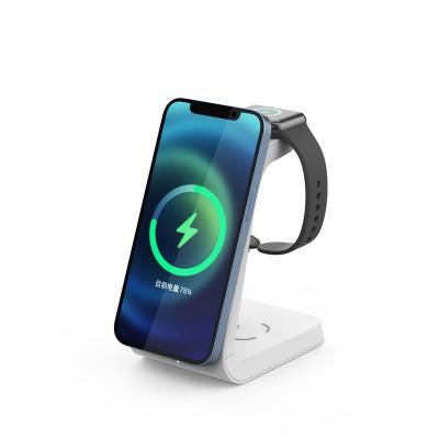 China Mobile Phone 10w 15w Wireless Phone Charger 3 in 1 Wireless Charger Stand for sale