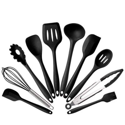 China 10Pcs/set Viable Silicone Kitchen Cookware Heat Resistant Non-stick Baking Tool for sale