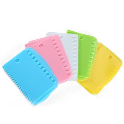 China Sustainable 3Pcs Pastry Butter Dough Cake Cookie Scraper Decorating DIY Cutter Tools for sale