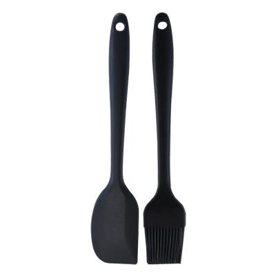 China Sustainable Ready To Ship Wholesale Kitchen BBQ Tools Silicone Spatula Brush for sale