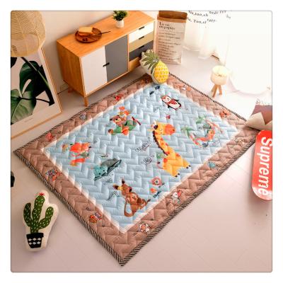 China Activity Cartoon Baby Toys Rug Kids Room Washable Foldable Animal Mat for sale