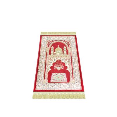 China Wilton Anti-Slip Prayer Blanket Machine Made Squishy Washable Black And White Rug for sale