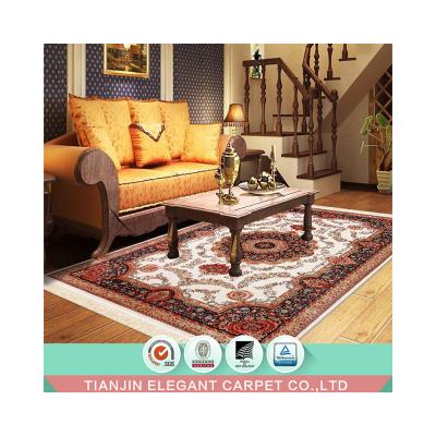 China Hot Sale Chinese Factory Silk Persian Jacquard Blankets For Area Rug Mat 100% Polypropylene for sale