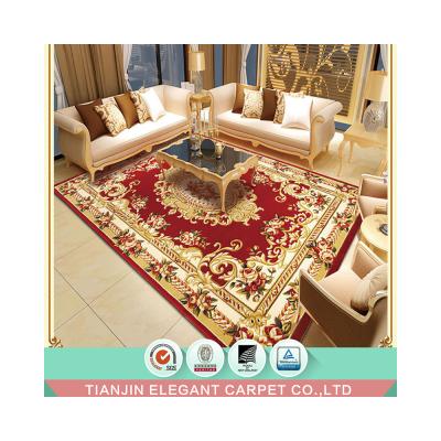 China Oriental jacquard blankets Area Rug Mat 100% Polypropylene persian style cheap bcf carpet for sale