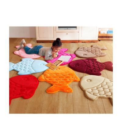 China Custom Cartoon Anti-bacteria Memory Foam Microfiber Bath Mat for sale