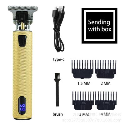 China Commercial Vintage T9 0mm Electric Razors Razors Beard Cordless Hair Trimmer Professional Electric Shaver Trimmer For Men Hair Cutting Machine Barber for sale