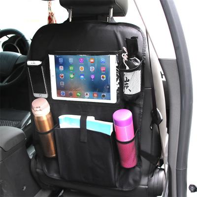 China Oxford Cloth Backseat Car Organizer Car Seat Back Protectors Storage Pockets Backseat Organizer for Kids Toy Bottle Travel for sale