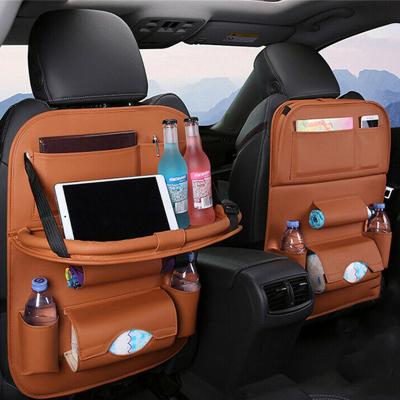 China PU Leather Car Back Seat Organizer, Car-styling Multi-pocket Holder Stowing Tidying Storage Bag for Car SUV Truck Accessories for sale