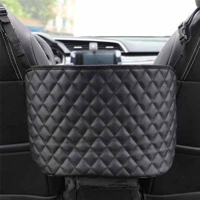 China Heavy Duty Storage Driver Storage Pouch Automotive Back Seat Organizer Car Net Pocket Handbag Holder for sale