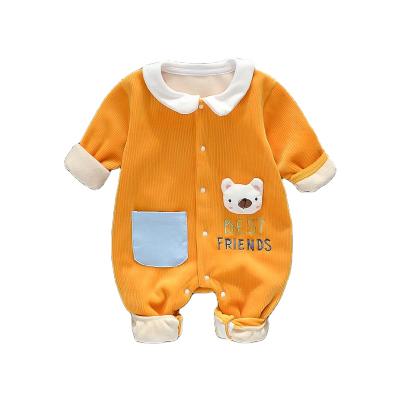 China Super Soft Comfotable One Piece Casual Outing Clothes Newborn Longsleeve Baby Rompers Overalls Rompers for sale