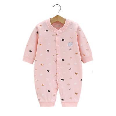 China Comfotable Cotton Sleeve Spring Baby Rompers Full Soft Cute Baby Jumpsuit Wholesale For Babies Boy for sale