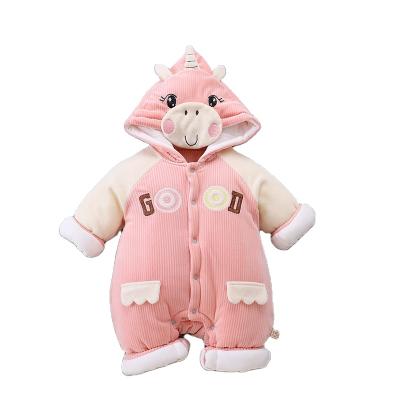 China Winter Wholesale Cute Unisex One Piece Baby Boy Comfotable Cotton Rompers Newborn Girl Clothes for sale