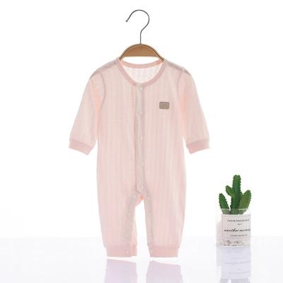 China Comfotable Hot Selling Infants Unisex Overalls Long Sleeving Breathable Cotton Organic Clothing Summer Romper Baby for sale