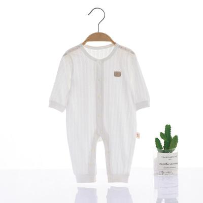 China Comfotable Spring and Autumn Cotton Toddlers White Baby Jumpsuit Oversized Baby Boy Girl Clothes Romper for sale