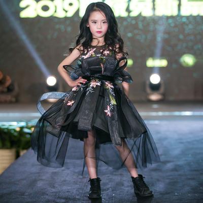 China New Fashion Comfotable Girls Little-Queen-Flower-Girl-Dress Pettiskirt Kids Party Wear Princess Clothing Black Ball Gown Bridesmaid Dress for sale