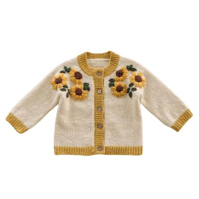 China Fashion Lovely Newborn Sustainable Fall Winter Hunky Warm O-Neck Painted Unique Babies Sweaters for sale