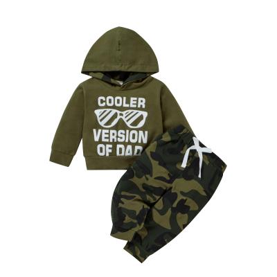 China Comfotable Spring Autumn Children Camouflage Setelan Anak Sweatshirt Hoodie Sweated Boys Jogger Fits Kids Clothing Sets Spring For Boys for sale