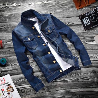 China Hot Selling Autumn Clothing Men's Reversible New Style Gentlemen's Denim Cotton Anorak Blue Jeans Jacket Chaquetas Mezclilla Letterman for sale