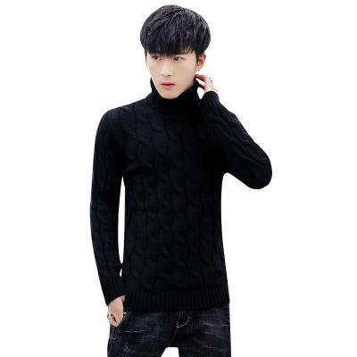 China New Anti-pilling Sweater 2021 Fashion Knitted Plus Size Turtle Neck Jacket Men Crewneck Crewneck Sweatshirt Sweaters for sale