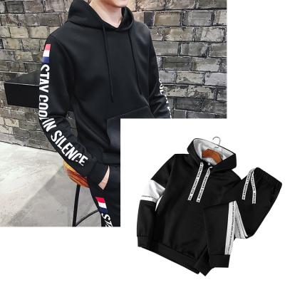 China QUICK DRY Velvet Tracksuits Hat Rope Discounted Sport Boy Sweat Men Training Two Piece Wear Set for sale