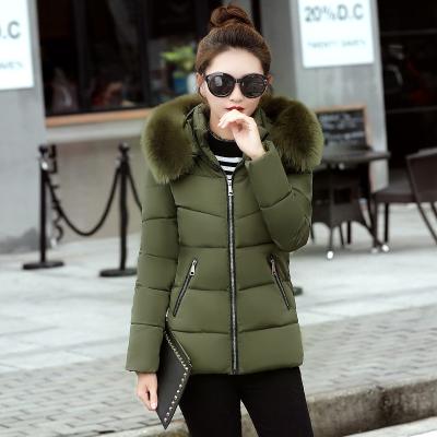 China Breathable Outdoor Casual Long Winter Plus Size Plain Bomer Jacket Thick Warm Coats For Ladies for sale