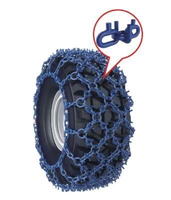 China Tire Protection Chain U Handle Stud Welded Under Double Diamonds Studded Winch Chains for sale