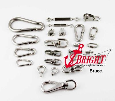 China 304 stainless steel& Hot Sale 316 Din 5299 Stainless Steel Carabiner for sale