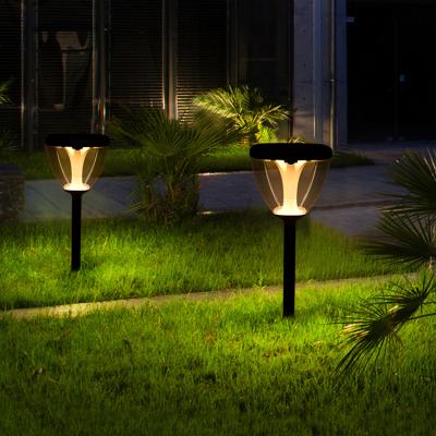 China Outdoor Waterproof Solar Garden Pathway Ip65 Lawn Bollard Spike Landscape Gate Pillar Light 3w LED Solar Light for sale