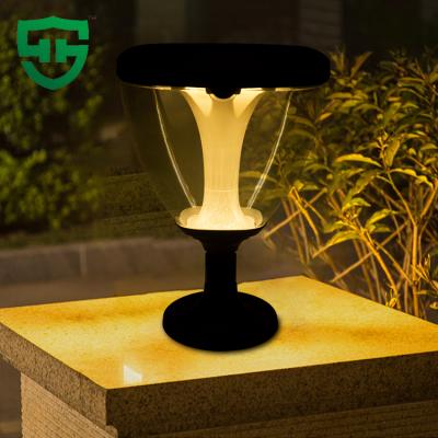 China Decorative Modern Outdoor Waterproof Solar Pillar Light 3w LED Pillar Light 3w LED Garden Gate Patio Ip65 Garden Pathway Yard Light for sale