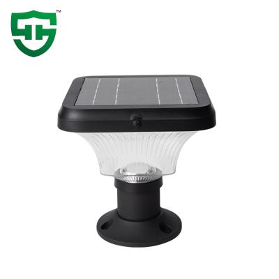 China Aluminum+PC DC 5V Ip54 Smd Pillar High Quality Energy Saving Black Outdoor Waterproof Solar Led Light for sale