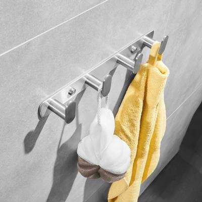 China Chinese Style Shower Room Towel Hook Toilet Clothes Hook Cloakroom Jewelry Hook 304 Stainless Steel for sale