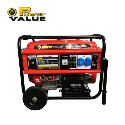 China Emergency Povid Electric Power When Power Breakdown POW Motor Competitive Price 6.5kw Silent Gasoline Generator 220V With 16HP Engine for sale