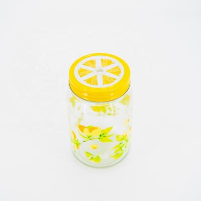 China Sustainable Glass Drinking Bottle With Printing for sale