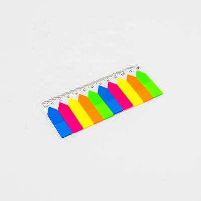 China Notepads Fluorescence Color Memo Pad Index Self Adhesive Flag Sticky Notes for sale