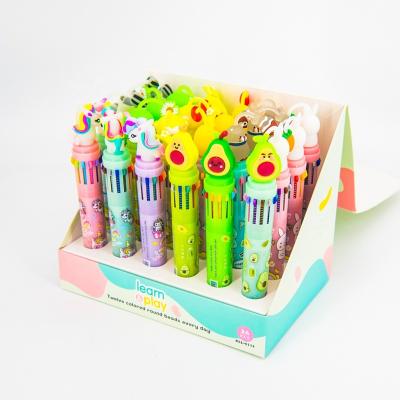 China 12 color cartoon multi pen 16*3cm for sale