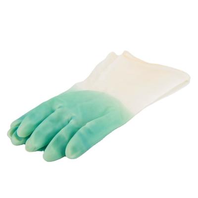 China Dish Washing Gloves Kitchen Tool Silicone Gloves Gradient Washing Cleaning Color for sale