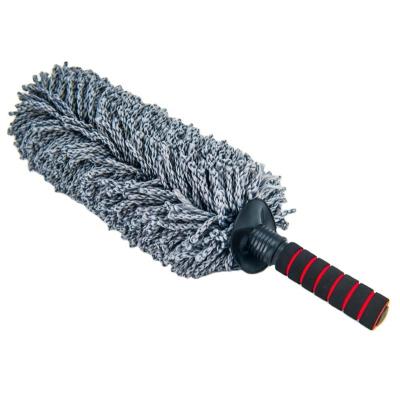 China Sustainable Universal Microfiber Duster Car Cleaning Brush With Extendable Long Handle for sale