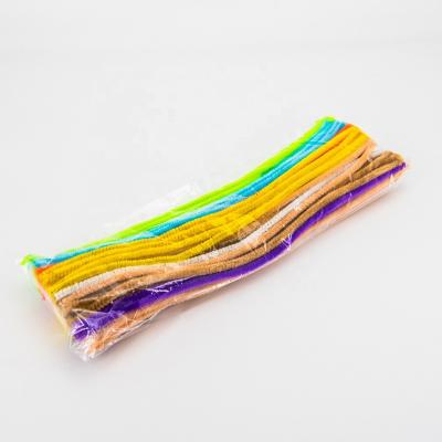 China Fashionable Handmade Glitter Tinsel Chenille Stems Pipe Cleaners Diy Crafts Pet Wire Craft Wire Pipe Cleaners for sale