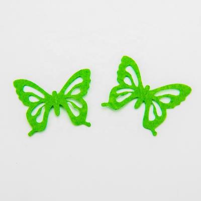 China Decorative Sticker DIY Unlock Stickers Butterfly Self Adhesive Felt Custom Stickers for sale