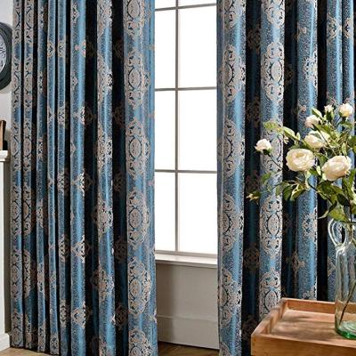 China Hot Luxury Jacquard Curtain Living Room Window Blackout Sale Shop Online Living Room Curtain Fabric for sale