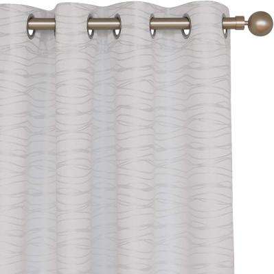 China White Blackout Bedroom Curtain Jacquard For Living Room Bedroom Curtain Hotel Room Office Indoor Blackout for sale