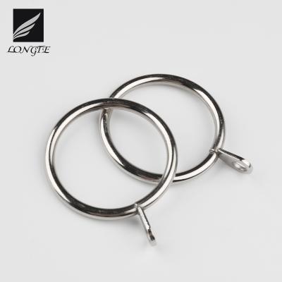 China Silver No-Europe Modern Metal Pole Rings Drapery Curtain Poles Clip Rings for sale