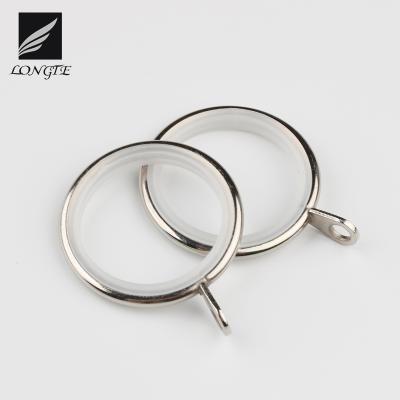 China Modern Rust-Resistant Metal Ring Shower Curtain Hooks For Bathroom Shower Rods Curtains for sale