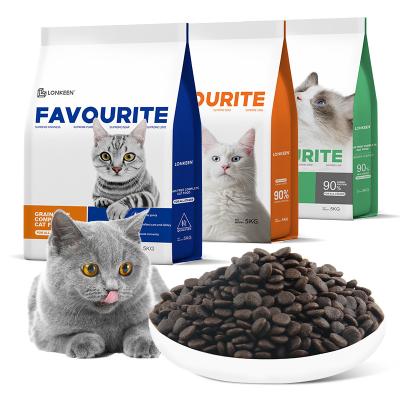 China Top Sustainable Brands Famous Cat Dry Foods No Additive Flavors Seafood Chicken Cat Food Mixed Dry For All Sorts Age for sale