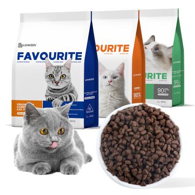 China Thailand Private Label Fancy Treat Cat Food Heart Viable Special Smart Cat Foods Bulk 10KG 25KG for sale